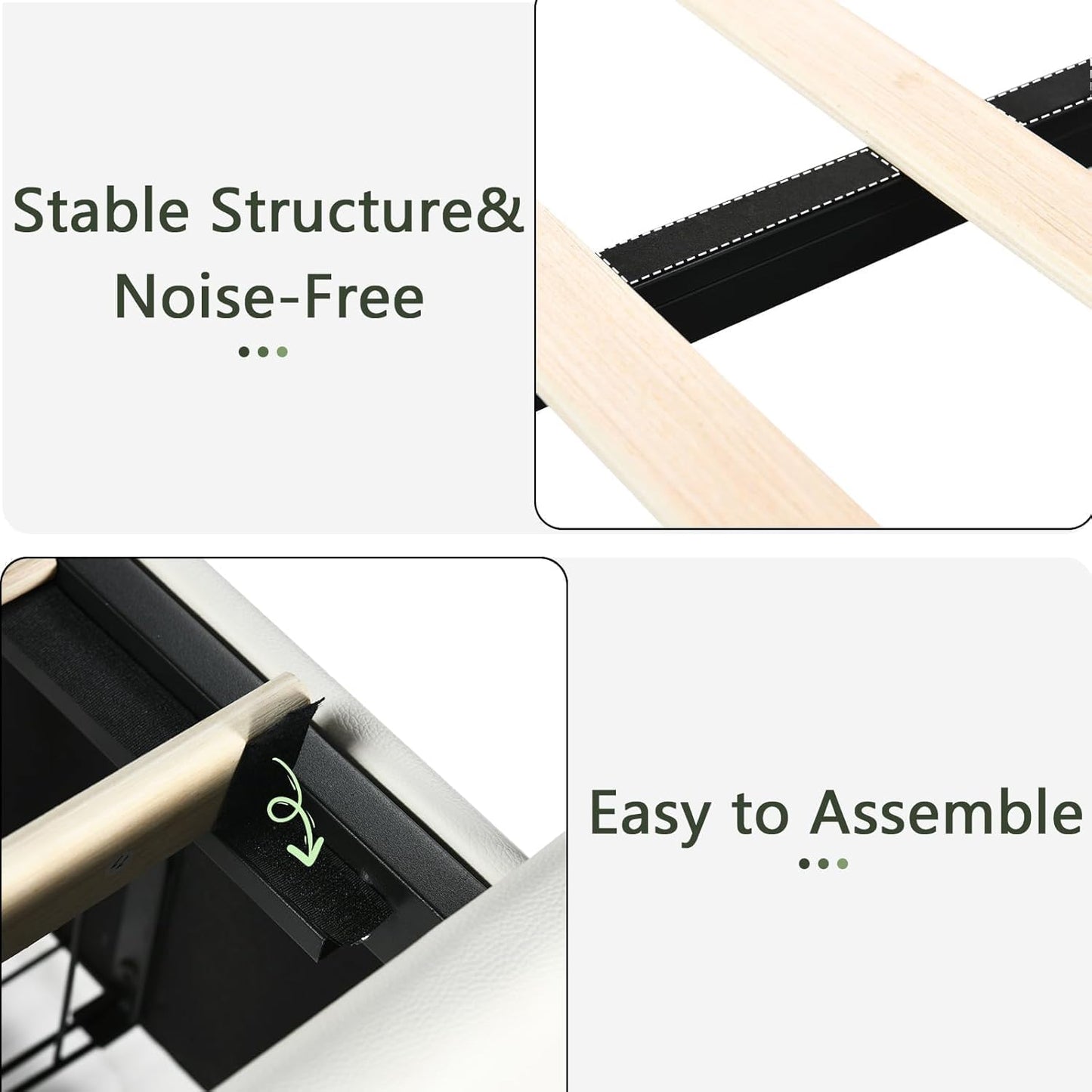 Elevated Floating LED Bed Frame